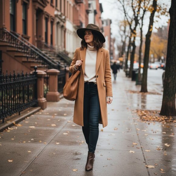 Club Monaco Women’s 100% Wool Brown Fedora Hat Made in Italy Size: S/M - Picture 2 of 12